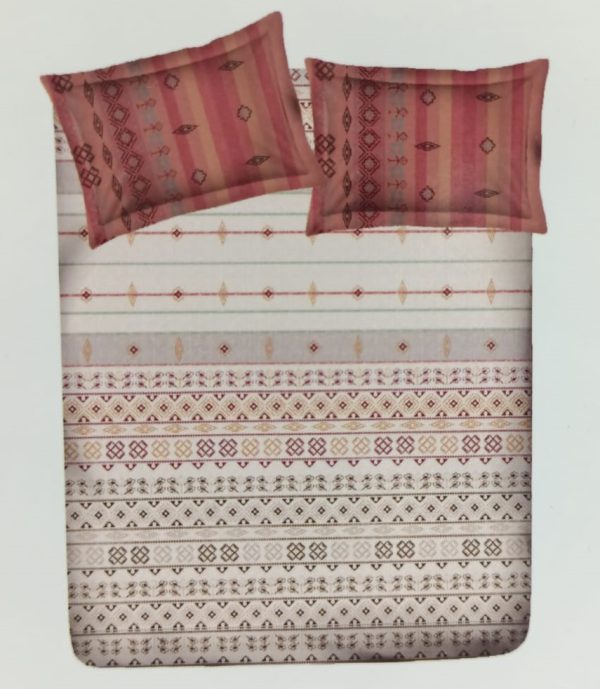 100% COTTON KING SIZE BEDSHEET WITH 2 PILLOWCOVER