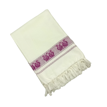 COTTON BATH TOWEL PLAIN WHITE