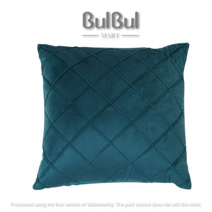VELVET PINTUCKED CUSHION COVER 5pc SET