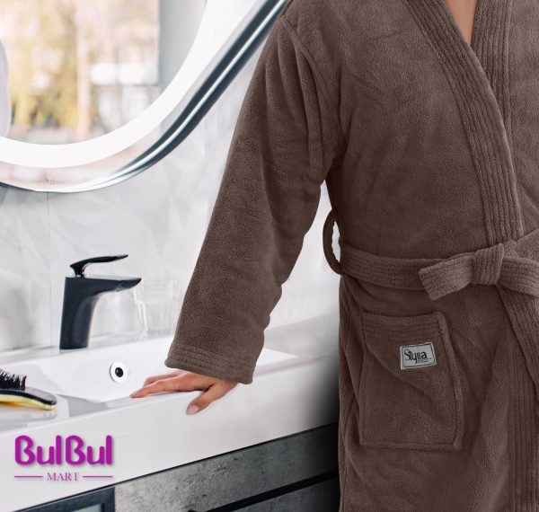SOFT TOUCH TEA BATHROBE FOR WOMEN (LARGE SIZE) - Image 5