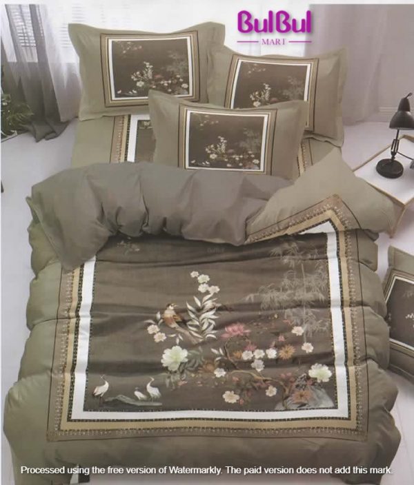 DIGITAL PANEL PRINT KING SIZE BEDSHEET