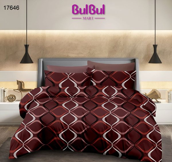 CRYSTAL QUEEN SIZE BEDSHEET WITH 2 PILLOW COVER