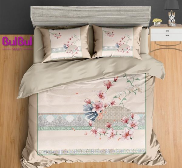 DIGITAL PANEL PRINT KING SIZE BEDSHEET