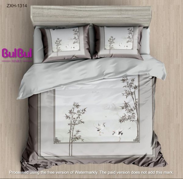 DIGITAL PANEL PRINT KING SIZE BEDSHEET