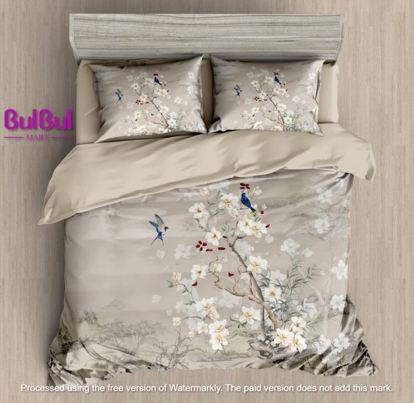 DIGITAL PANEL PRINT KING SIZE BEDSHEET