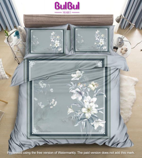 DIGITAL PANEL PRINT KING SIZE BEDSHEET