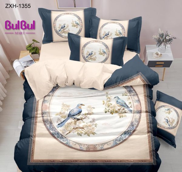 DIGITAL PANEL PRINT KING SIZE BEDSHEET