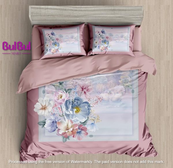 DIGITAL PANEL PRINT KING SIZE BEDSHEET