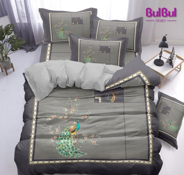DIGITAL PANEL PRINT KING SIZE BEDSHEET