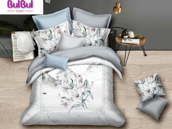 DIGITAL PANEL PRINT KING SIZE BEDSHEET