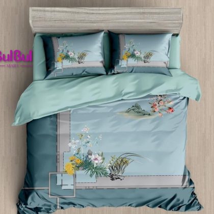 DIGITAL PANEL PRINT KING SIZE BEDSHEET