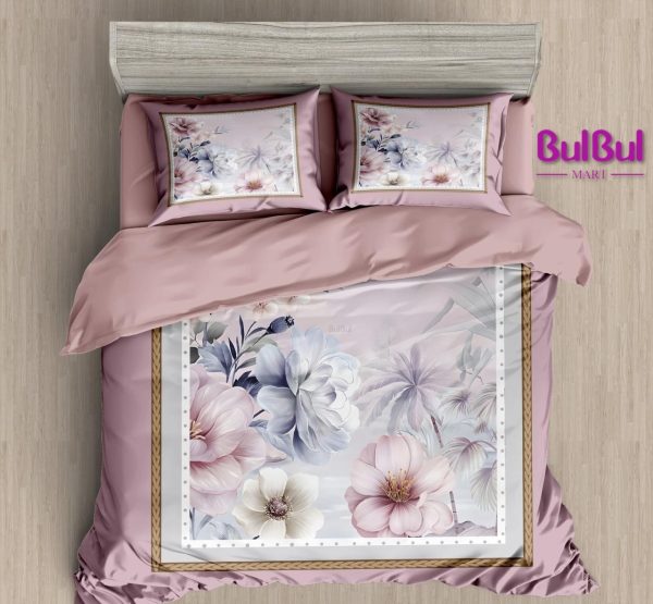 DIGITAL PANEL PRINT KING SIZE BEDSHEET