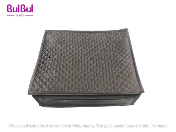 QUILTED SATIN SAREE STORAGE BOX
