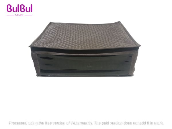 QUILTED SATIN SAREE STORAGE BOX - Image 2