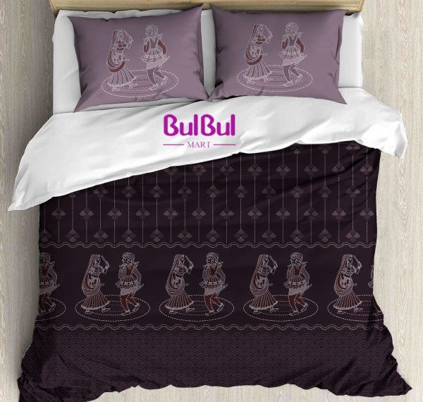 CRYSTAL KING SIZE BEDSHEET WITH 2 COORDINATED PILLOW COVER