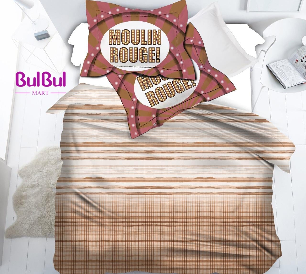 Vintage King Size Bedsheet With 2 Pillow Cover