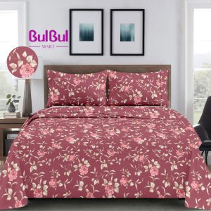 Atom King Size Bedsheet With 2 Pillow Cover