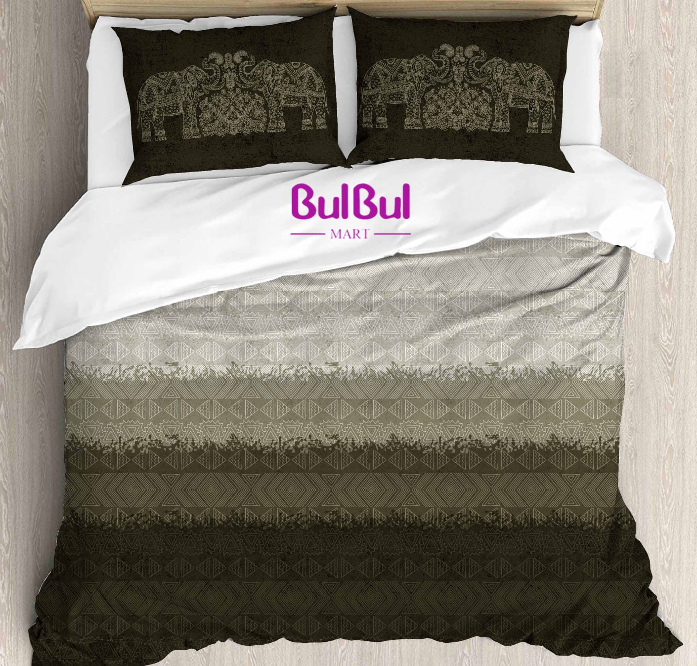 Crystal Mix Match King Size Bedsheet With 2 Pillow Cover