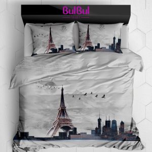 Digital Urbanic King Size Bedsheet With 2 Pillow Cover