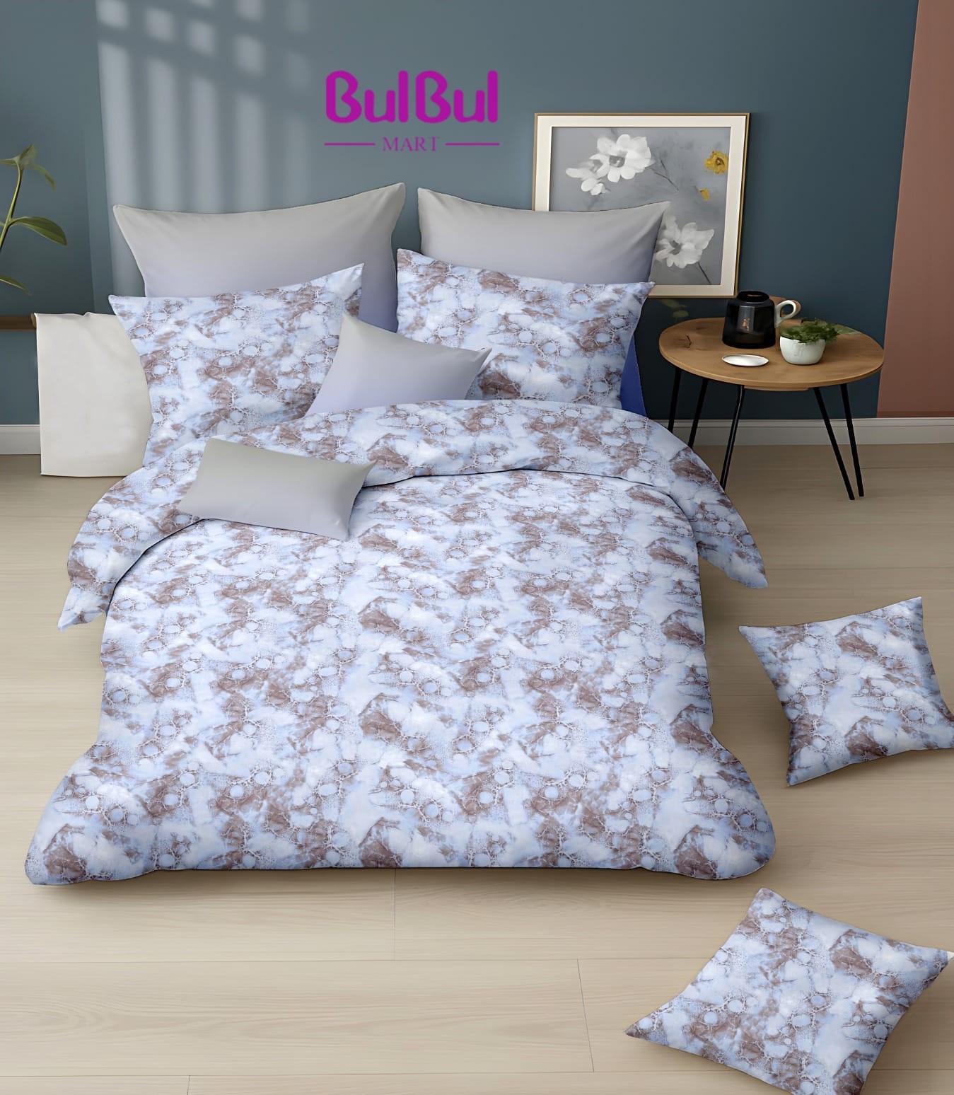 Marbella King Size Bedsheet With 2 Pillow Cover