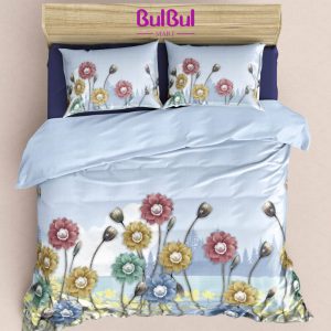 Digital YANM King Size Bedsheet With 2 Pillow Cover