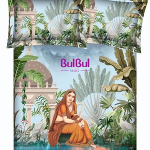 Digital Gf King Size Bedsheet With 2 Pillow Cover