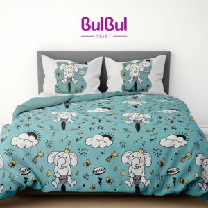 Digital Premium King Size Bedsheet With 2 Pillow Cover